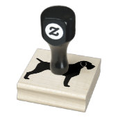 Duits Hondenras Wirehaire Pointer Silhouette Rubberstempel (Stempel)