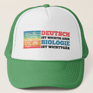 Duits is belangrijk, maar biologie is belangrijk trucker pet