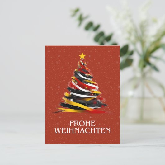 DUITS KERST BRIEFKAART (Staand voorkant)