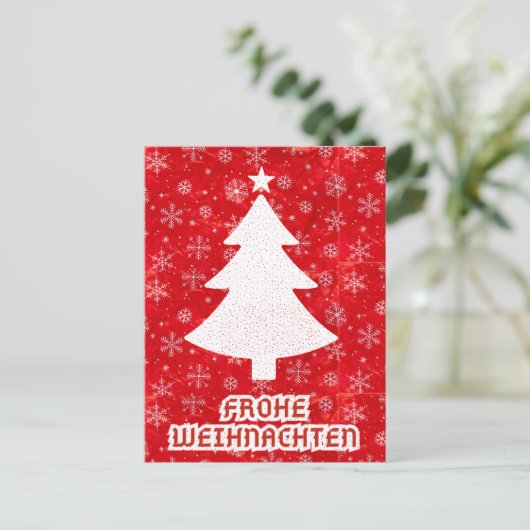 DUITS KERST BRIEFKAART (Staand voorkant)