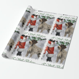 Duits kerstfeest met Wirehaire Pointer Cadeaupapier