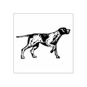 Duits kortharig pointer Hondenras Rubberstempel (Afrduk)