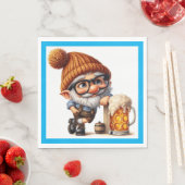 Duits Oktoberfest Bier Gnome Servet (Insitu)