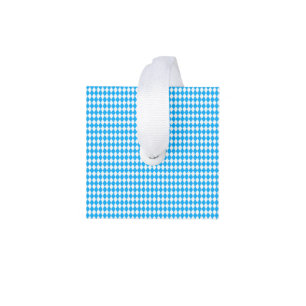 Duits Oktoberfest Blue White Bavarian Pattern Kubus Ornament