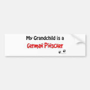 Duits Pinscher Grandchild Bumpersticker