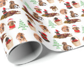 Duits Pinscher-kerstpapier Cadeaupapier (Rol Hoek)