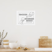 Duits Proverb Coloring Poster (Keuken)