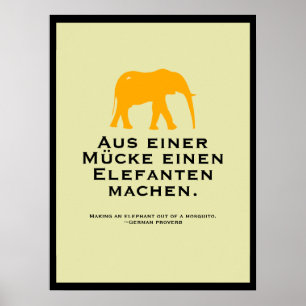 Duits Proverb Poster