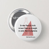Duits Proverb - retro Ronde Button 5,7 Cm (Voorkant /achterkant)