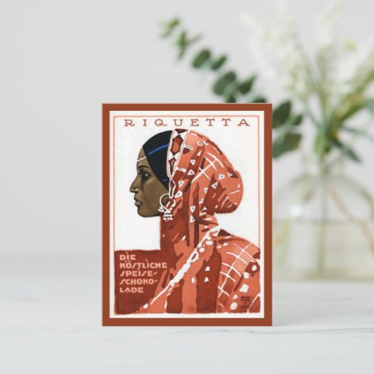  Duits Requetta Chocolate AD Briefkaart (Staand voorkant)