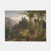 Duits romantisch landschap met kloostercomplex deurmat (Voorkant)