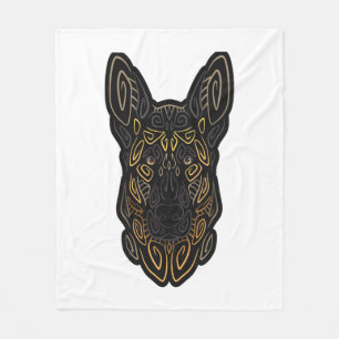 Duits Shepherd Design German Shepherd Gifts Dog O Fleece Deken