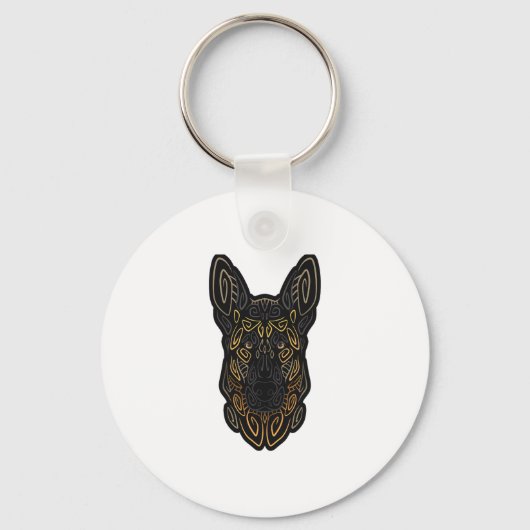 Duits Shepherd Design German Shepherd Gifts Dog O Sleutelhanger (Voorkant)