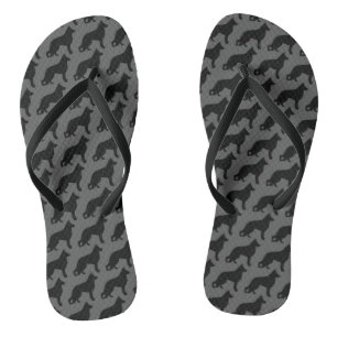 Duits Shepherd Dog Silhouettes Pattern Teenslippers