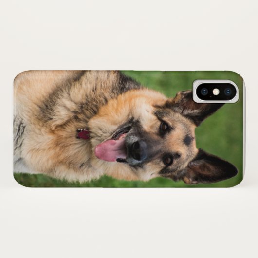 Duits Shepherd iPhone X hoesje (Achterkant (horizontaal))