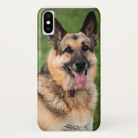 Duits Shepherd iPhone X hoesje (Achterkant)