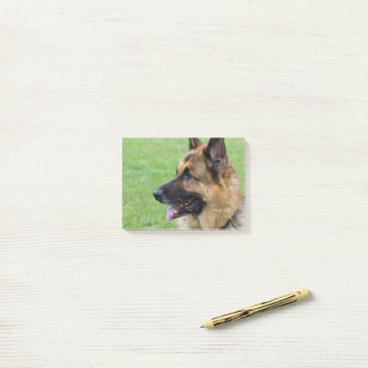 Duits Shepherd Profile Post-it® Notes (Op bureau)