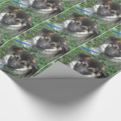Duits Shepherd Pup Wrapping Paper Cadeaupapier (Hoek)