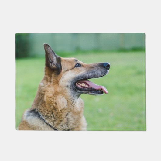 Duits Shepherd Side Portret Deurmat (Voorkant)