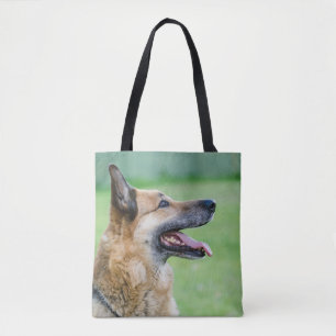 Duits Shepherd Side Portret Draagtas