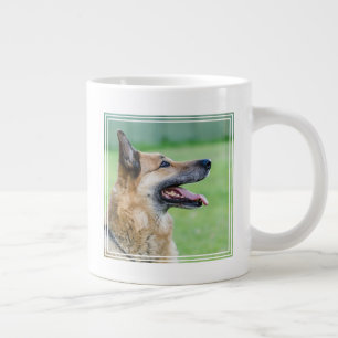 Duits Shepherd Side Portret Extra Grote Beker