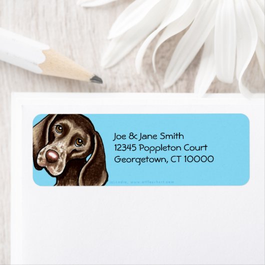 Duits Shorthaired Pointer Carrion Etiket (Insitu)