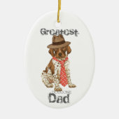 Duits Shorthaired Pointer Dad Ceramic Ornament (Voorkant)