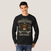 Duits Shorthaired Pointer Dog Oud Man T-shirt (Voorkant volledig)