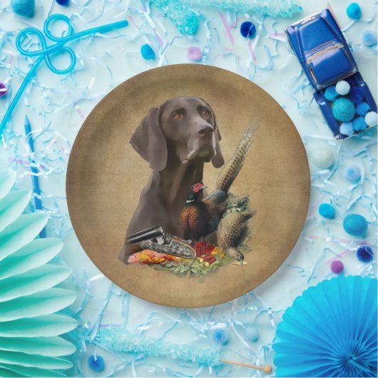 Duits Shorthaired Pointer GSP Papieren Bordje (Feest)