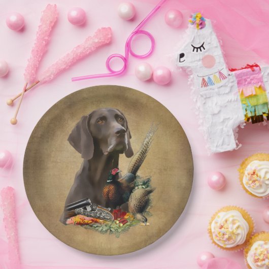 Duits Shorthaired Pointer GSP Papieren Bordje (Feest)