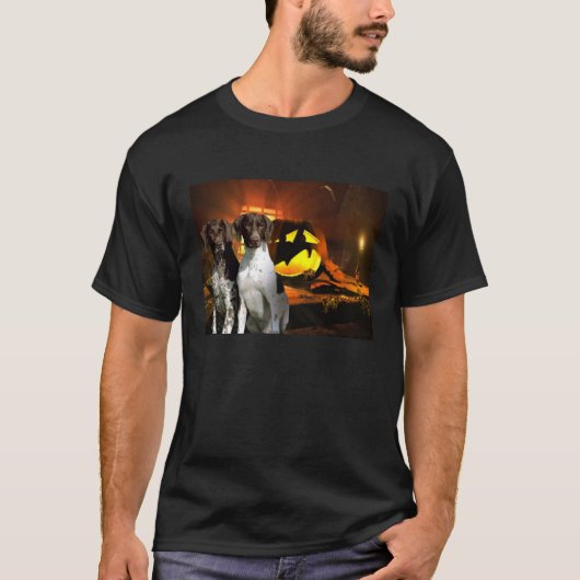 Duits Shorthaired Pointer Halloween Unisex Shirt (Voorkant)