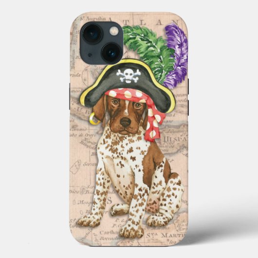 Duits Shorthaired Pointer Pirate Case-Mate iPhone Case (Achterkant)