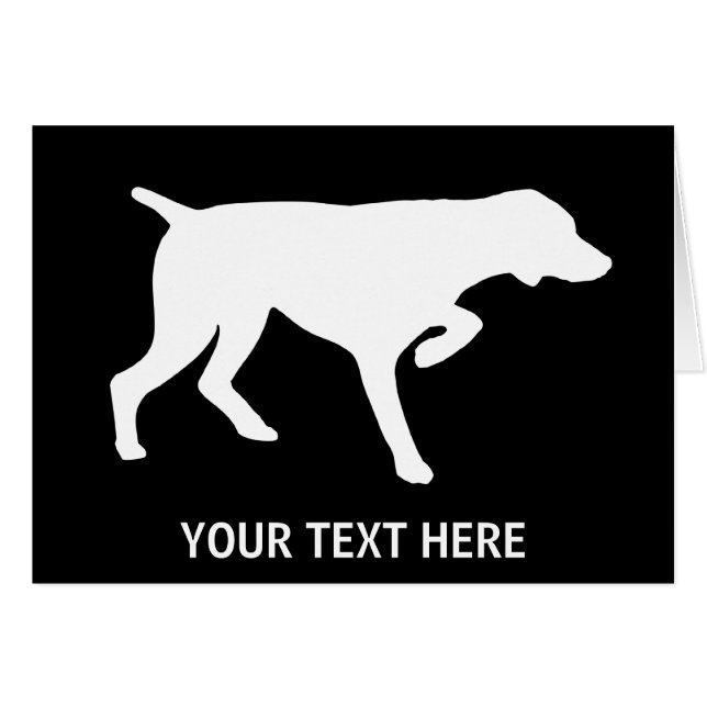 Duits Shorthaired Pointer silhouette (Voorkant Horizontaal)