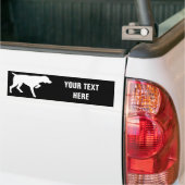 Duits Shorthaired Pointer silhouette Bumpersticker (Op Truck)