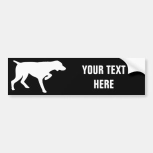 Duits Shorthaired Pointer silhouette Bumpersticker