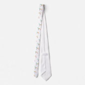 Duits Shorthaired Pointer Silhouette pastel Stropdas (Achterkant)