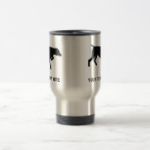 Duits Shorthaired Pointer silhouette Reisbeker (Center)