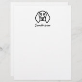 Duits Shorthaired Pointer Stationery Letterhead Briefhoofd (Voorkant / Achterkant)