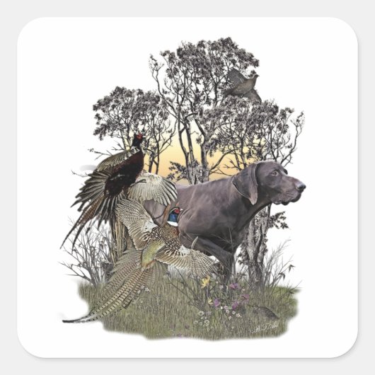 Duits Shorthaired Pointer Sticker (Voorkant)
