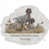 Duits Shorthaired Pointer Sticker (Voorkant)