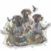 Duits Shorthaired Pointer Sticker (Voorkant)