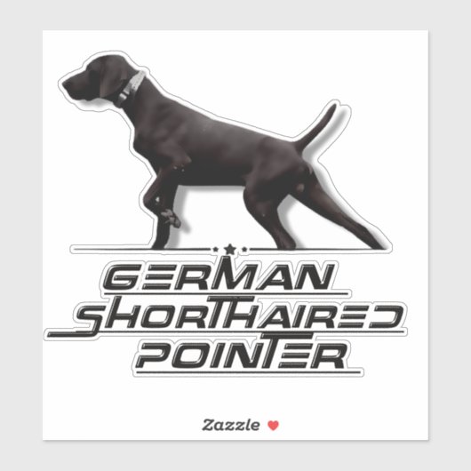 Duits Shorthaired Pointer Sticker (Vel)