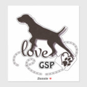 Duits Shorthaired Pointer Sticker (Vel)