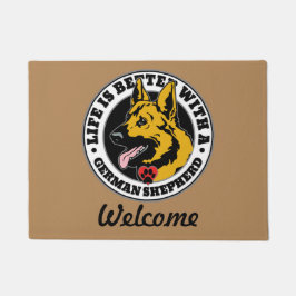 Duits sjepherd persoonlijke levenssfeer is beter deurmat