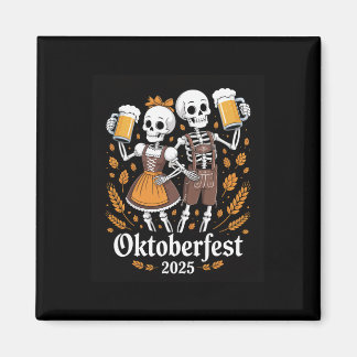 Duits Skelet Halloween Lederhosen Grappig 2025 Magneet