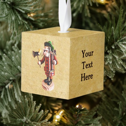 Duits "Smoker Man" Kubus Ornament (Boom)