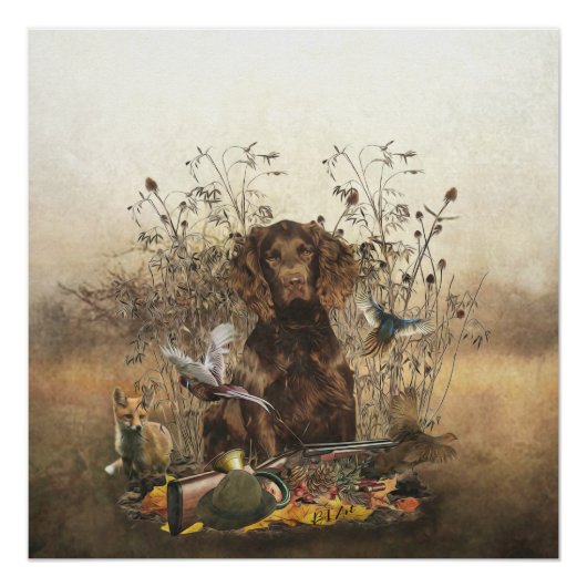 Duits-Spanjaard, Wachtelhund Perfect Poster (Voorkant)