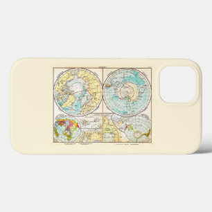 Duits-Taal Polar Map Hoesje-Mate iPhone Case