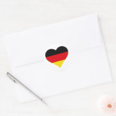 Duits vlaghart ronde sticker (Envelop)