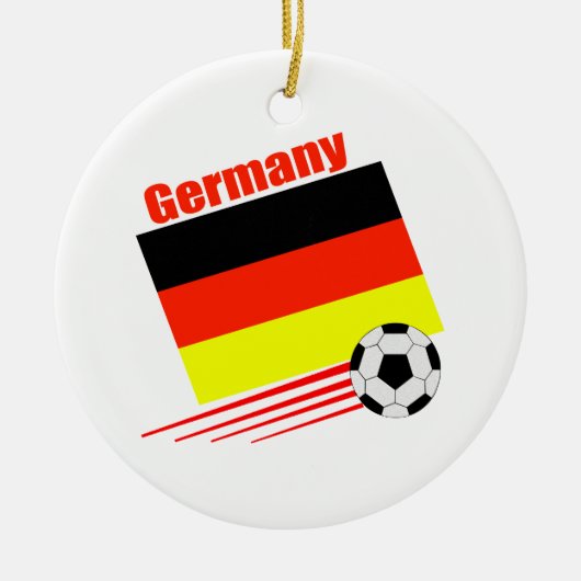 Duits voetbalteam keramisch ornament (Voorkant)
